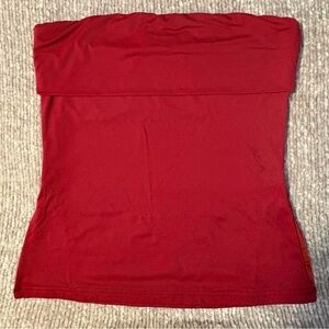 Princess Polly Red Strapless Foldover Tube Top